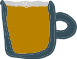 Um chope mal desenhado.