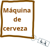 Una máquina imaginaria para hacer cerveza, mal dibujada.