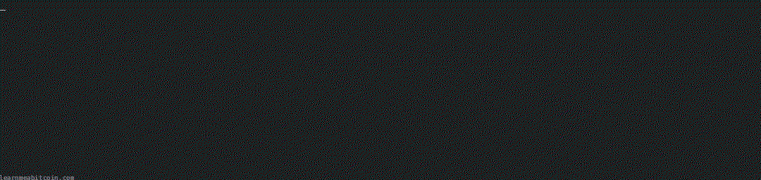 Animación de terminal mostrando una conexión a un nodo Bitcoin y los mensajes enviados.