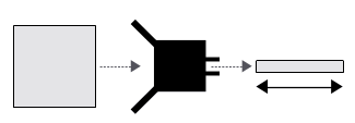 Diagrama mostrando uma função de hash produzindo uma saída de tamanho fixo independentemente do tamanho da entrada.